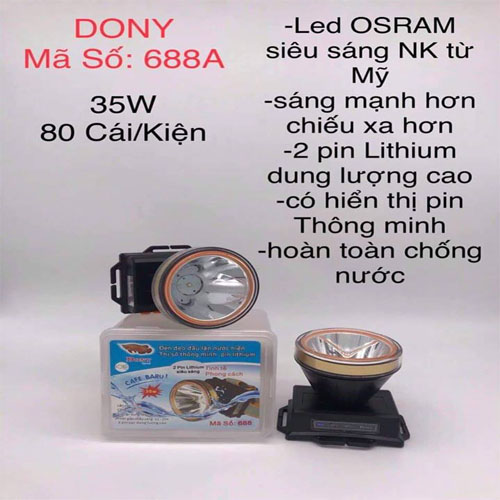 Đèn đội đầu chống nước led osram