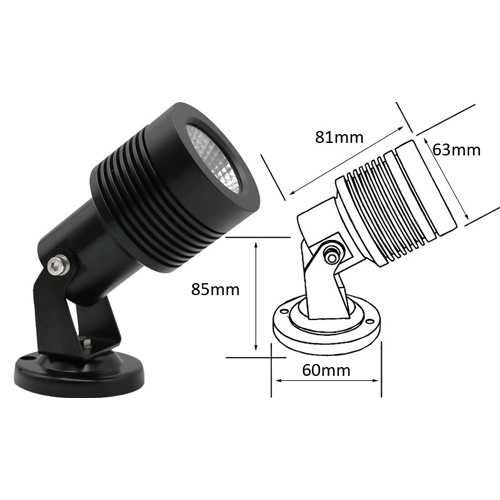 Đèn LED phong cảnh 6W CREE COB có đế