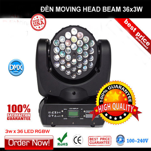 Đèn moving head led 36x3w