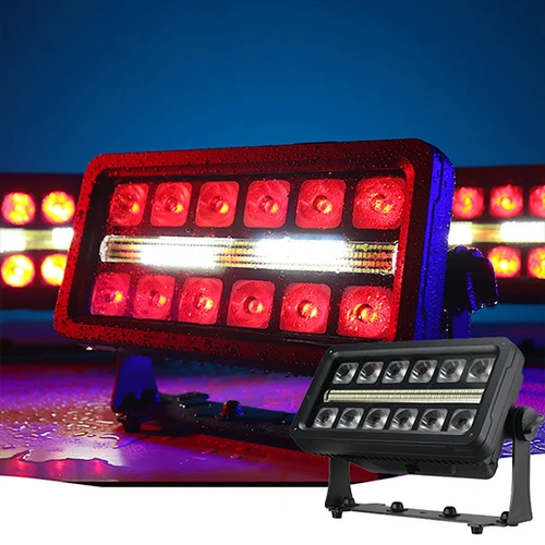 Đèn LED chiếu sáng ngoài trời chống thấm nước IP 12x20W RGBW + 312x1W LED nhấp nháy ( chớp chống nước )