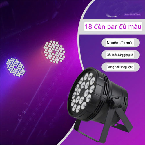 Par led 18 bóng x 10W 4 trong 1 full color