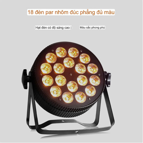 Đèn par led siêu mỏng 18x12w 4 in 1 LCC-PD03