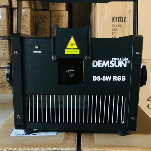 Đèn laser demsun 8W RGB