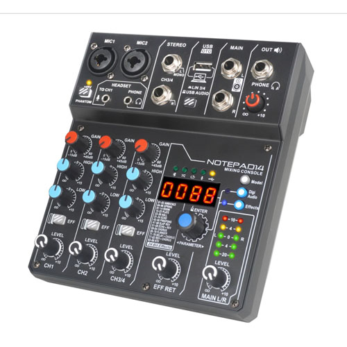 mixer usb 4 Kênh GX-03 DJ