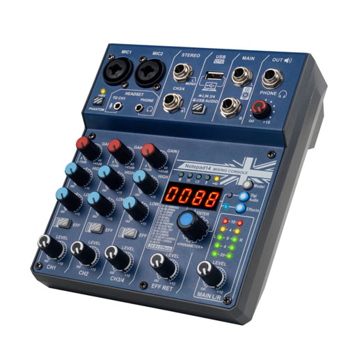 mixer usb 4 Kênh GX-03 DJ