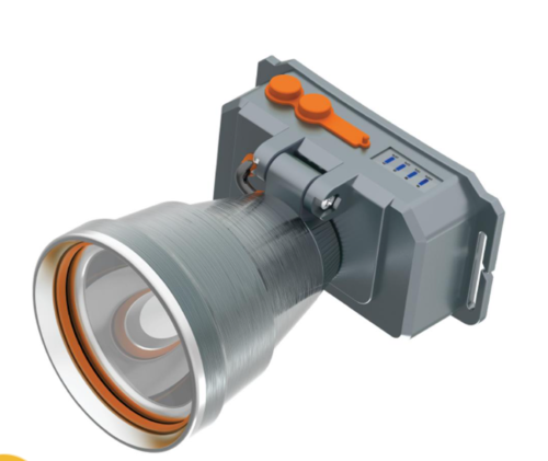 Đèn pin sạc đội đầu Roman HRL2036/6W - sáng liên tục 11 giờ