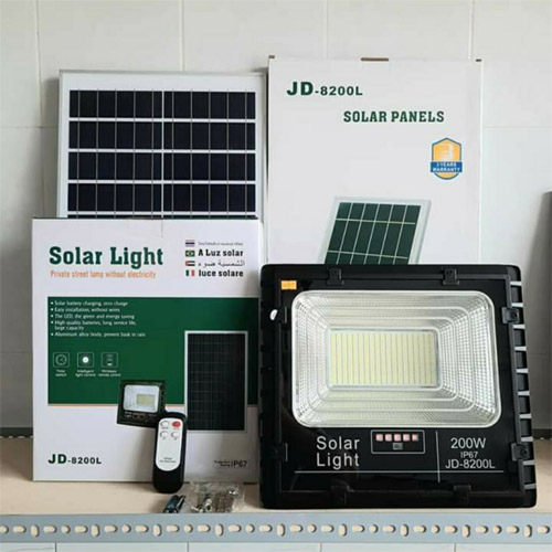Đèn pha năng lượng mặt trời 200w – JD-8200L