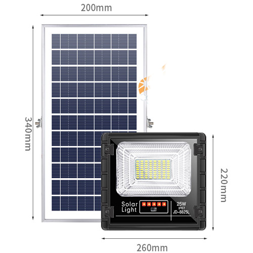 Đèn năng lượng mặt trời JD-8825L – 25w