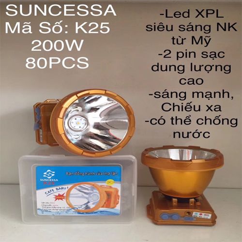 Đèn pin siêu sáng suncessa K25 200W