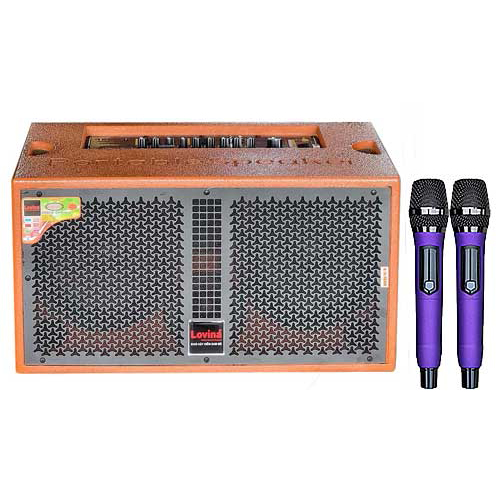 Loa xách tay Lovina KB206, loa hát karaoke 3 đường tiếng