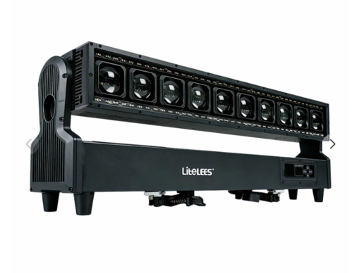 Đèn sân khấu LiteLEES Moving Head, hiệu ứng Wash/Strobe/Dotline, 10x60W RGBW + 140x0.3W RGBWA, IP65