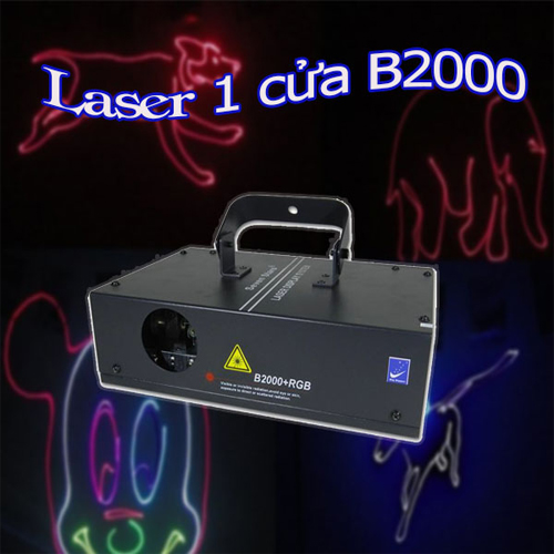 Đèn laser 1 cửa 7 mầu B2000 RGB