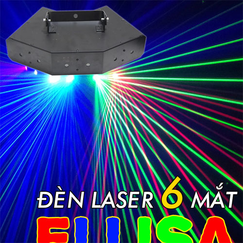 Đèn laser 6 mắt elisa