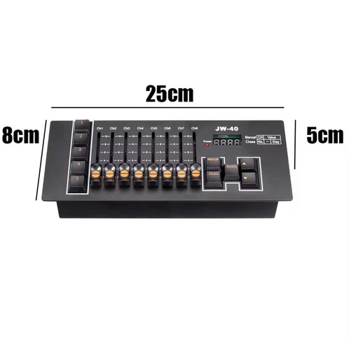 Bàn điều khiển ánh sáng mini Pin 512 điều khiển 40 kênh LCC-512B