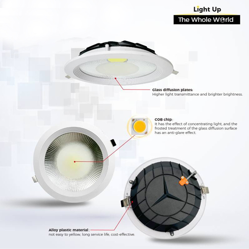 Đèn downlight nhựa thủy tinh hợp kim 7W-30W LCC-ATK