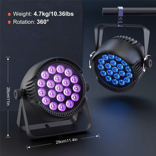 Đèn Par sân khấu ngoài trời U'King IP65 chống nước 20x10w RGBW 4 trong 1 điều khiển DMX