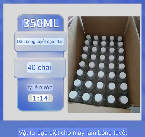 Dung dịch tạo tuyết nhân tạo ca cấp 350ml tỉ lệ pha 1:14