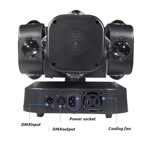 Đèn moving 4 đầu 16 mắt laser LCC-M4D