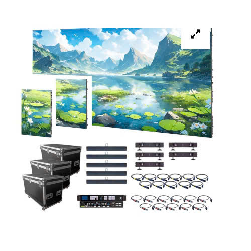 Màn hình LED cho thuê trong nhà 500*1000MM P1.95 P2.6 P2.84 P2.97 P3.91 P4.81