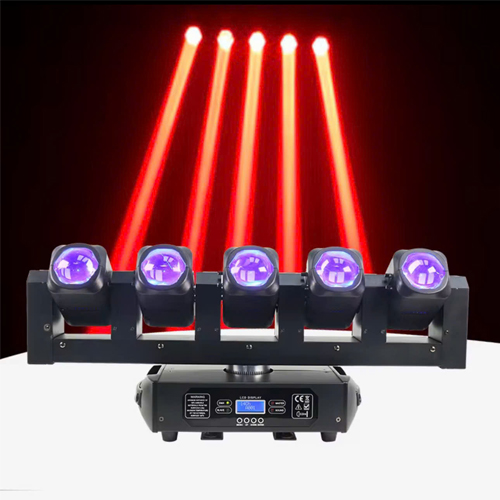 Đèn beam chiếu sáng di chuyển đầu siêu sáng năm mắt + đèn nháy LCC-MH384