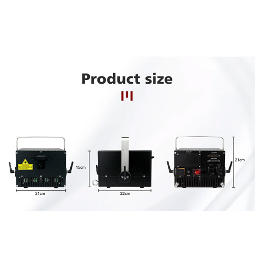 Đèn laser IP65 LCC-R8 6w rgb chống nước