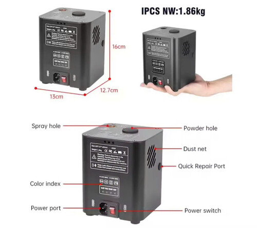 Máy phun tia lửa điện mini 450w LCC-PHJ01 ( máy bắn pháo điện 450w )