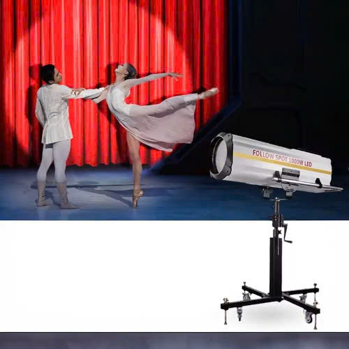 Đèn Follow LED 1000W điện tử zoom kép theo dõi LCC-ZGD08