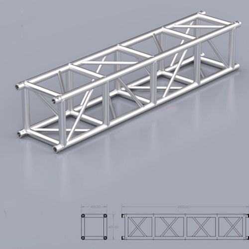 Khung Truss Nhôm 200x200mm Bản Mã (Khúc 2M)
