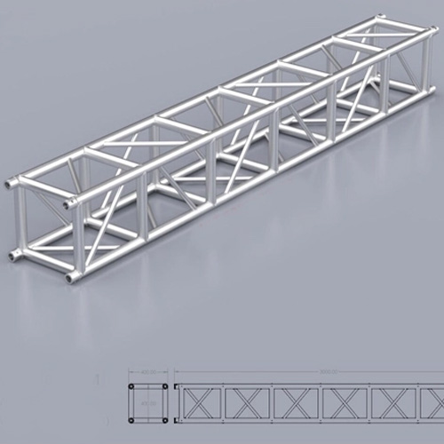 Khung Truss Nhôm 200x200mm Bích Hộp (Khúc 3M)