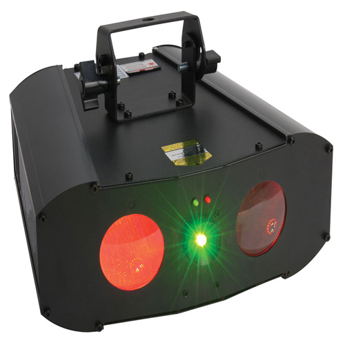 Đèn led+laser 2 trong 1