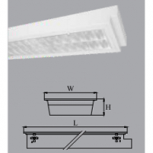 MÁNG ĐÈN TÁN QUANG ÂMTRẦN2X18WLSO240/D