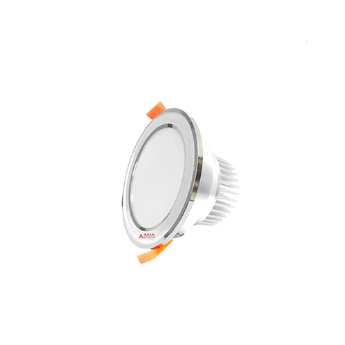 Đèn LED Âm Trần 5W 3 Màu Asia Mặt Bạc Viền Bạc MBB5