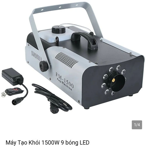 Máy tạo khói 1500w 9 bóng led