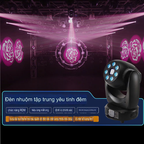 Đèn beam hoa văn night LF 120 hộp đêm đám cưới