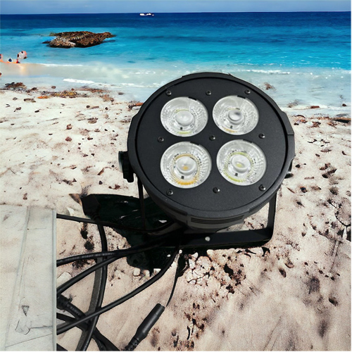 Đèn par cob 4x50w vàng nắng cho đám cưới, dự án