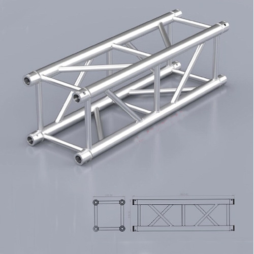 Khung Truss Nhôm 200x200mm Bản Mã (Khúc 1M)