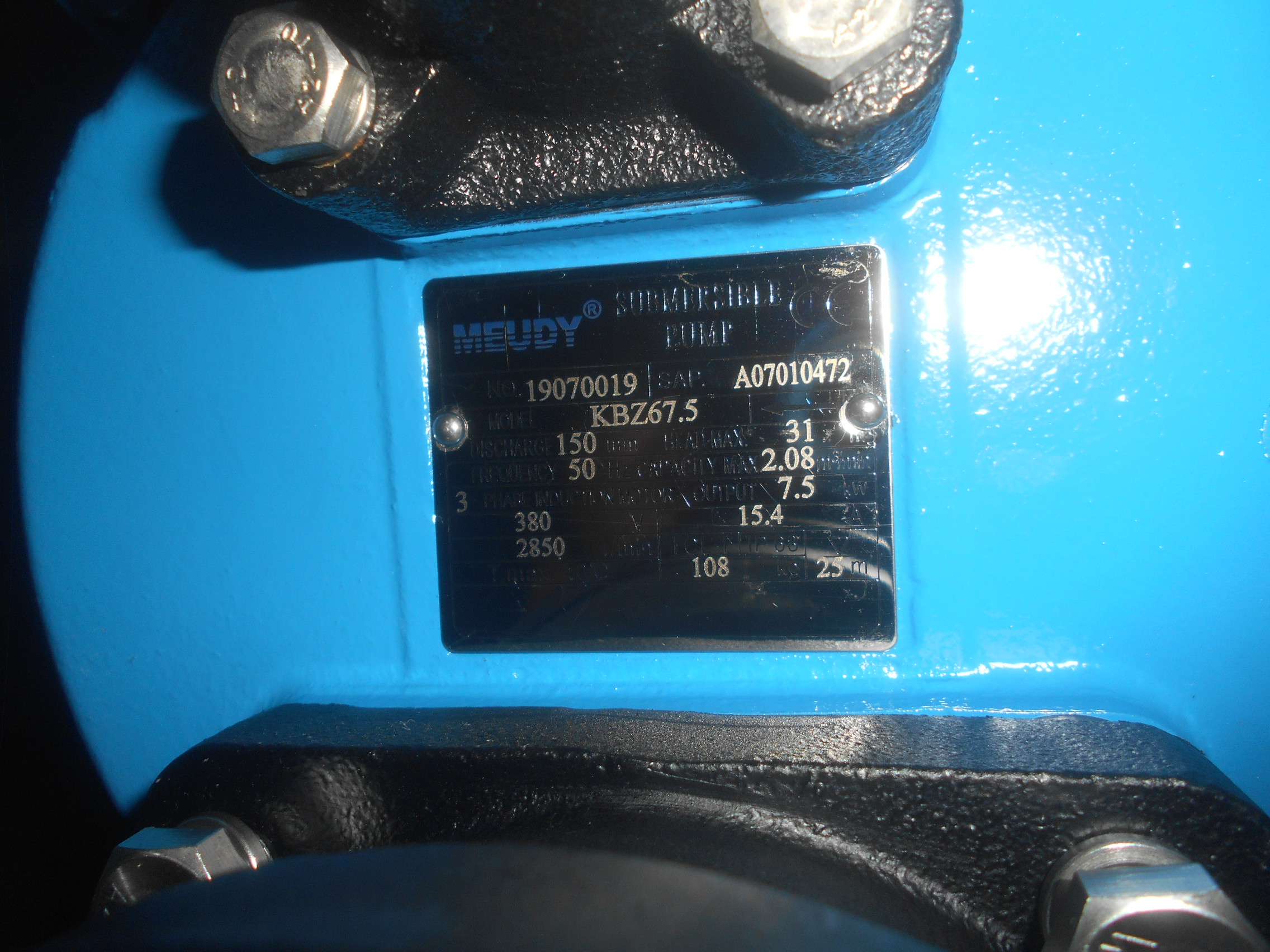 Máy bơm chìm Meudy KBZ67.5