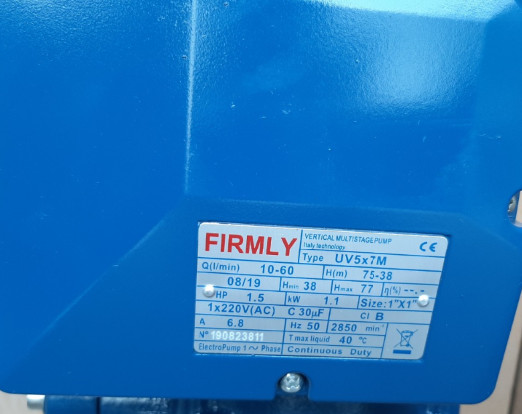 Máy bơm trục đứng FIMRLY UV5x7M