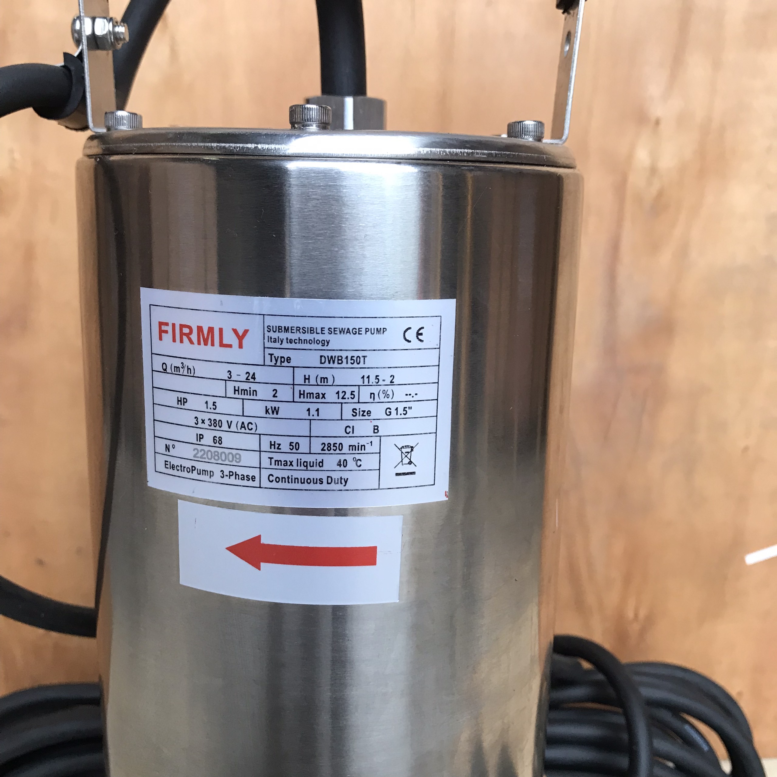 Bơm chìm thải Inox FIRMLY DWB150T