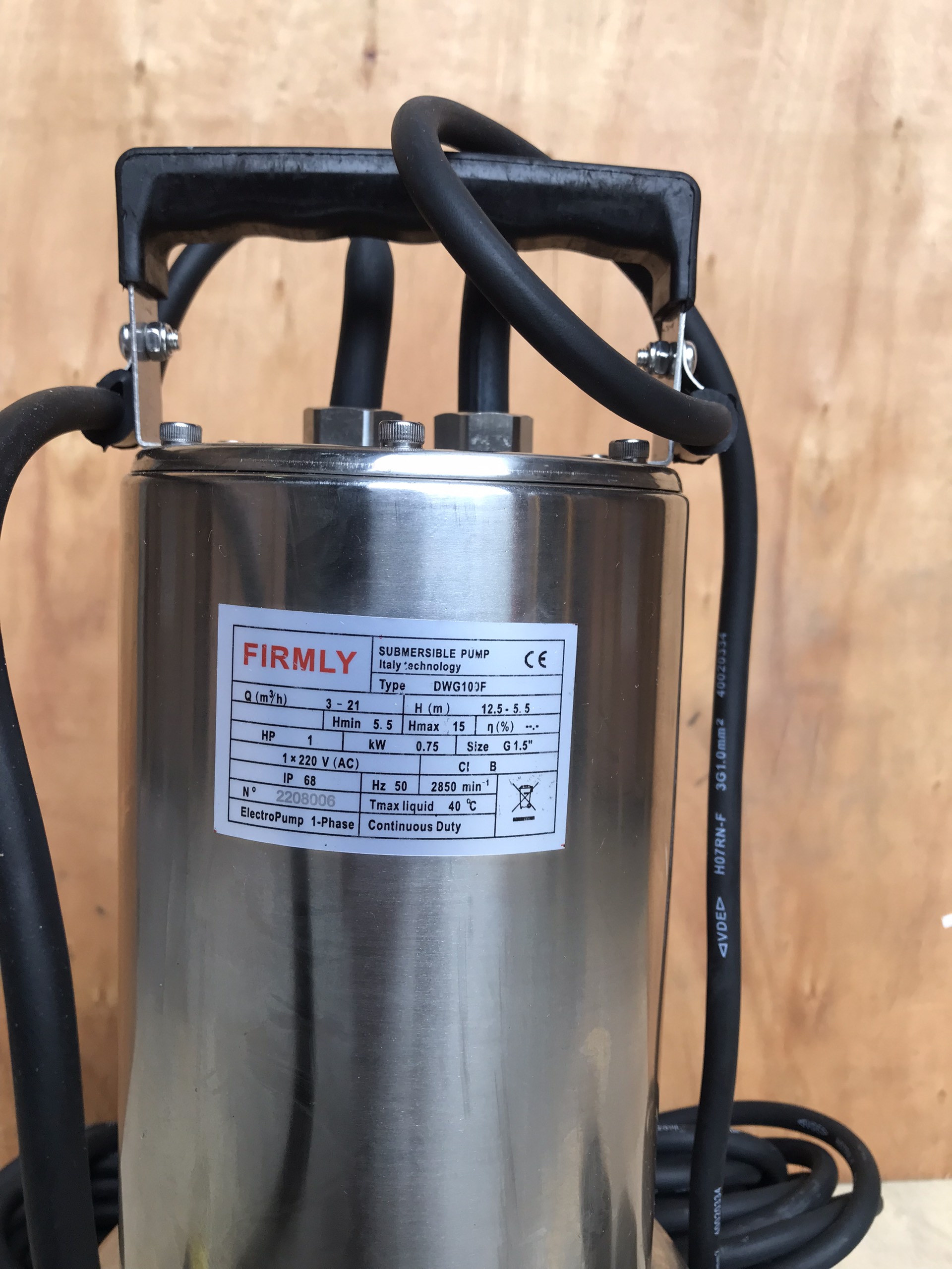 Bơm chìm thải Inox FIRMLY DWG100F