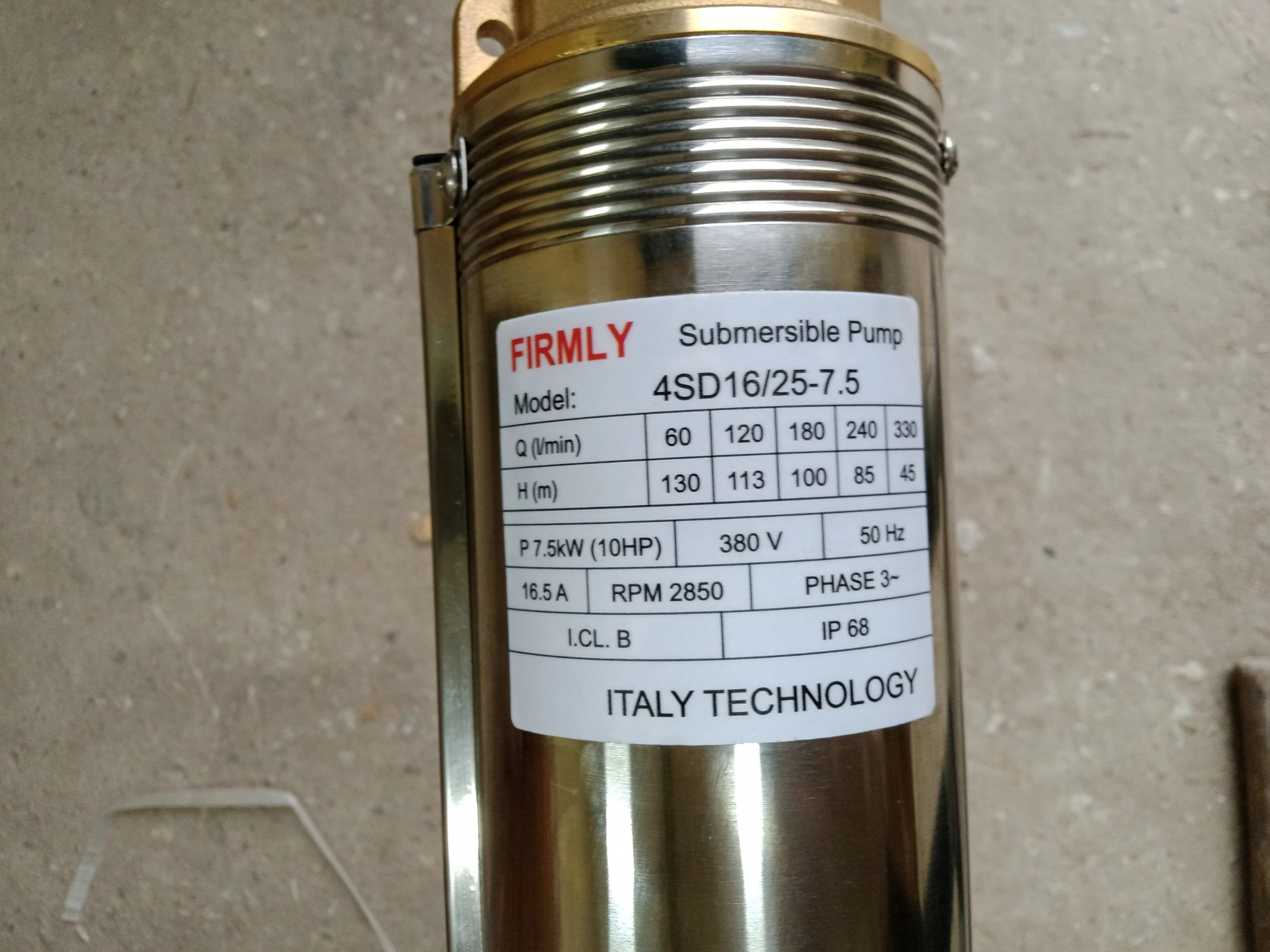Máy bơm giếng khoan 4SD16/25-7.5