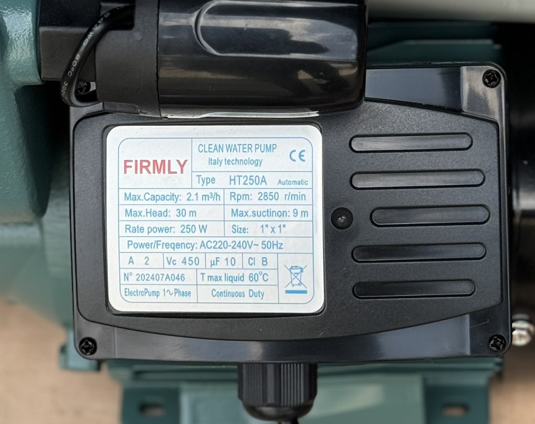 Máy bơm tăng áp tự động Firmly - HT250A