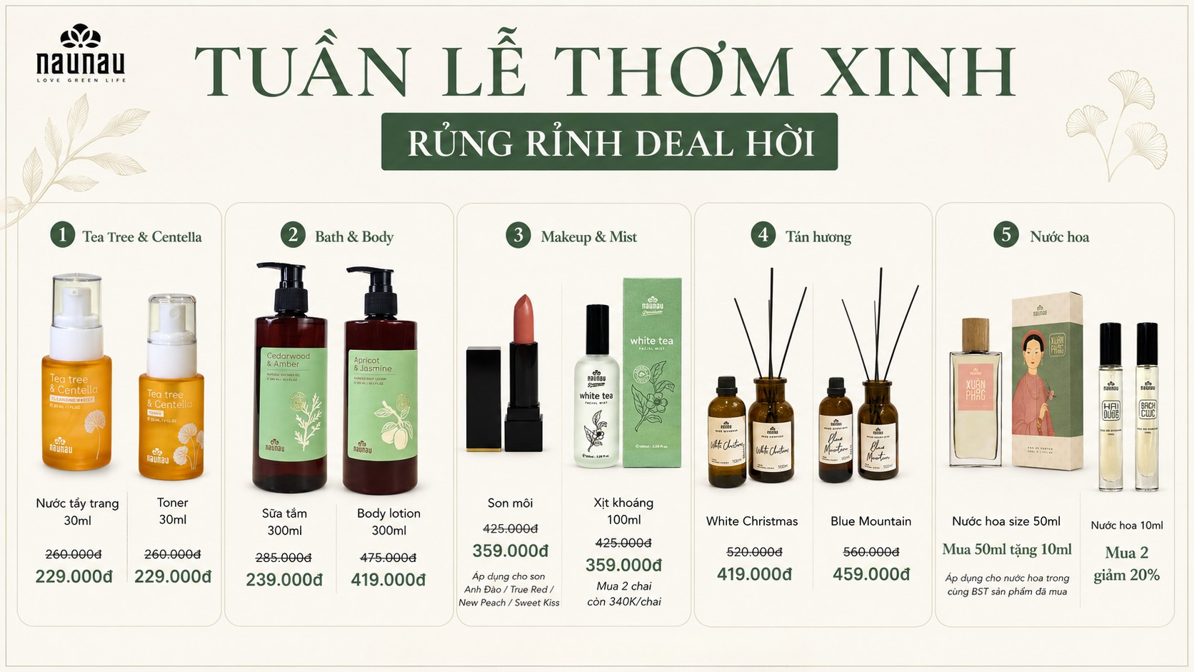 khuyến mãi naunau