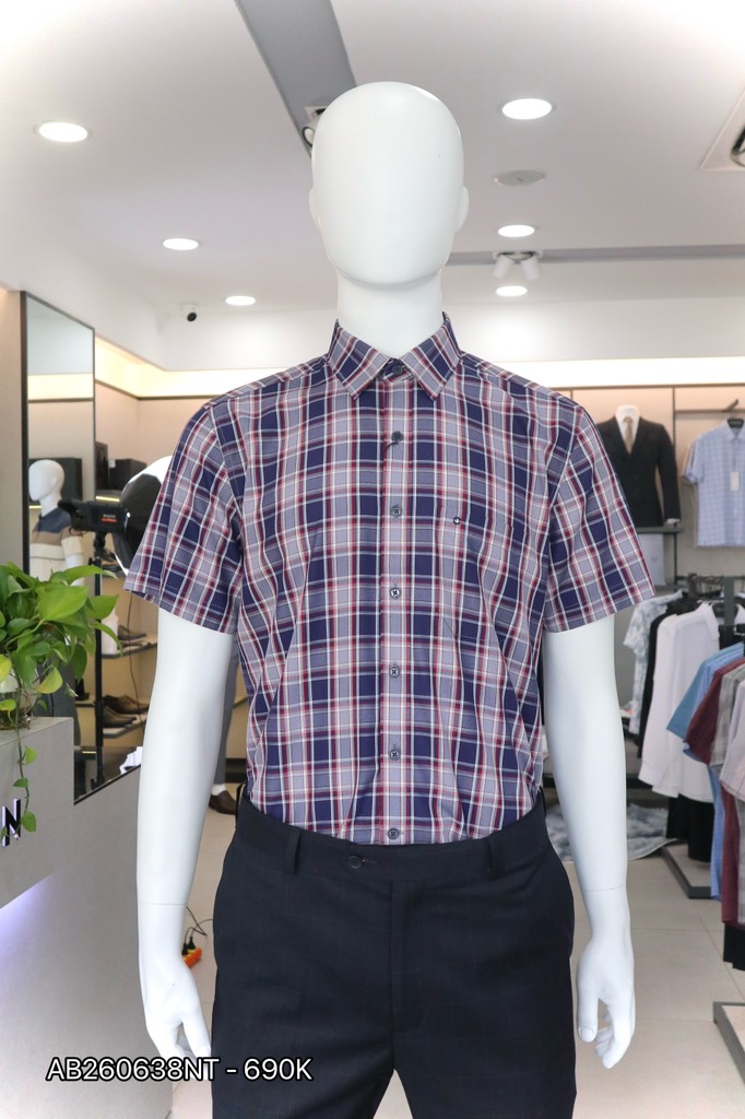 ÁO SƠ MI NGẮN TAY AB260638NT