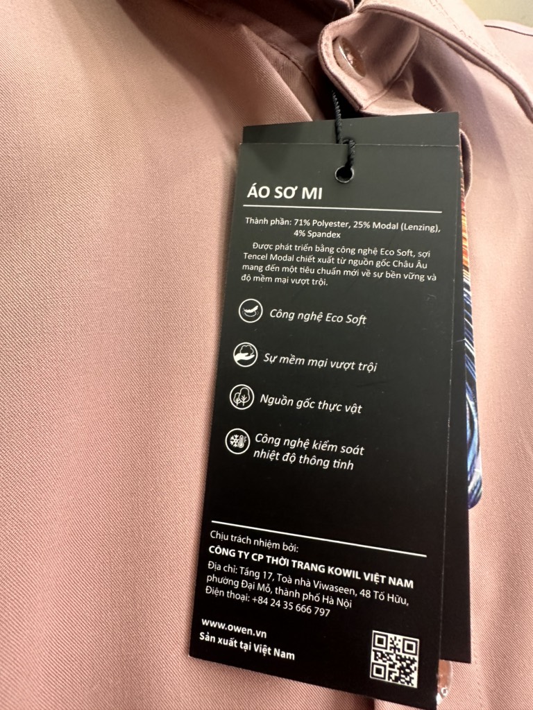 ÁO SƠ MI DÀI TAY AS255067D