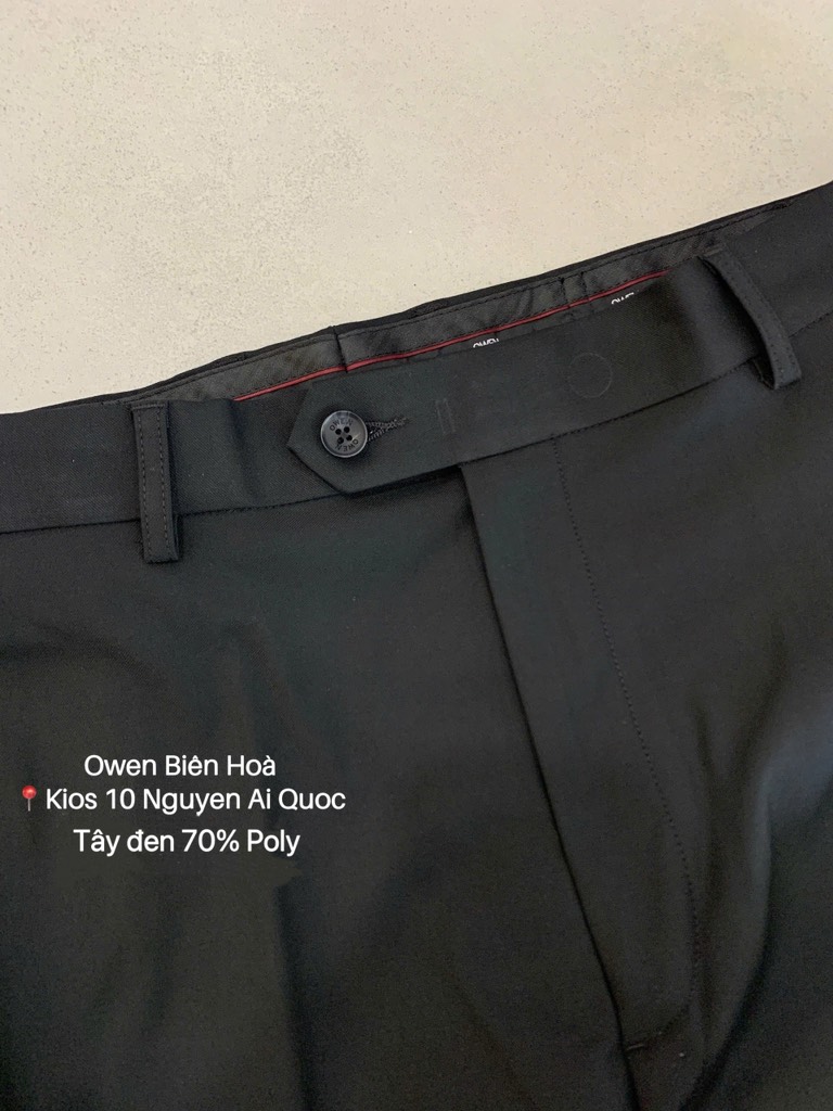 QUẦN TÂY ĐEN POLY QR23887