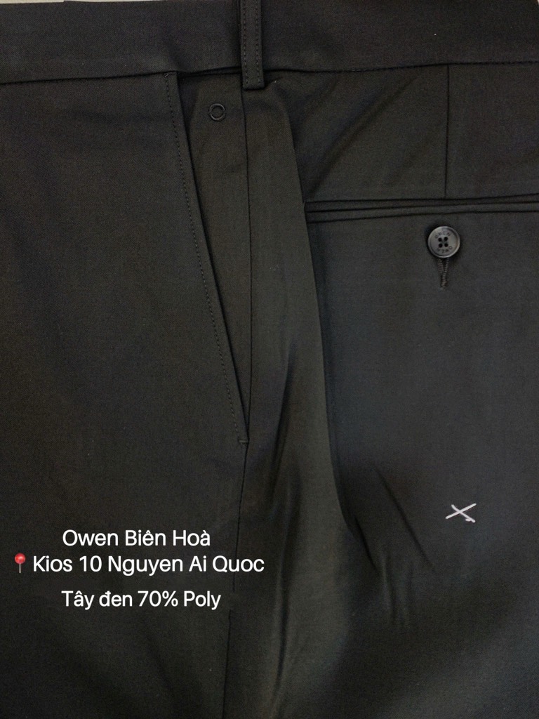 QUẦN TÂY ĐEN POLY QRT232453T