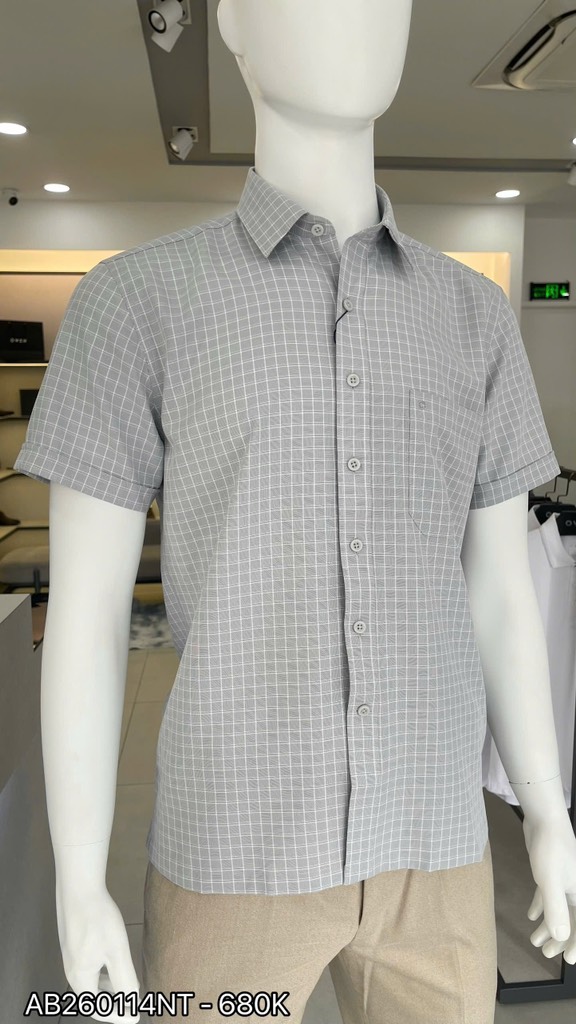 ÁO SƠ MI NGẮN TAY AB260114NT