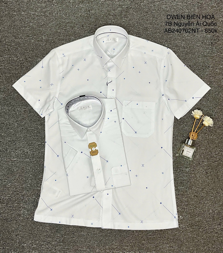 ÁO SƠ MI NGẮN TAY AB240702NT