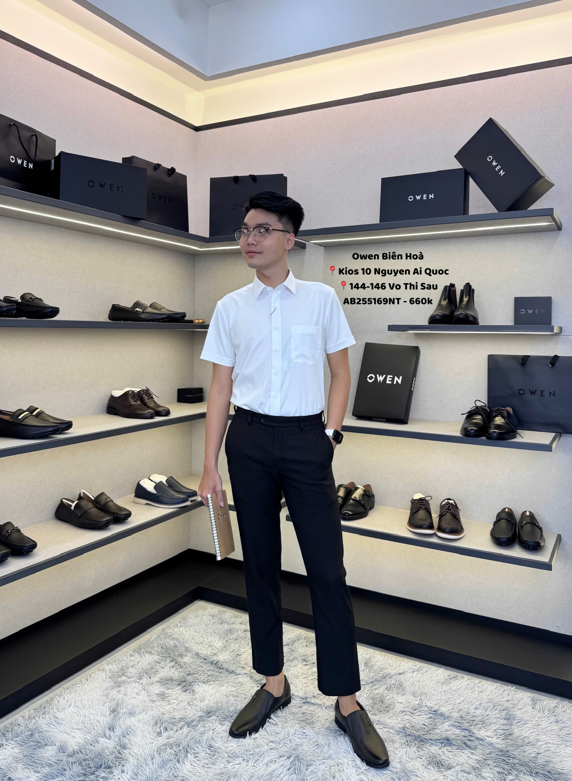 ÁO SƠ MI NGẮN TAY AB255169NT